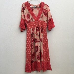Anthropologie Tracy Reese Silk Kimono Dress
